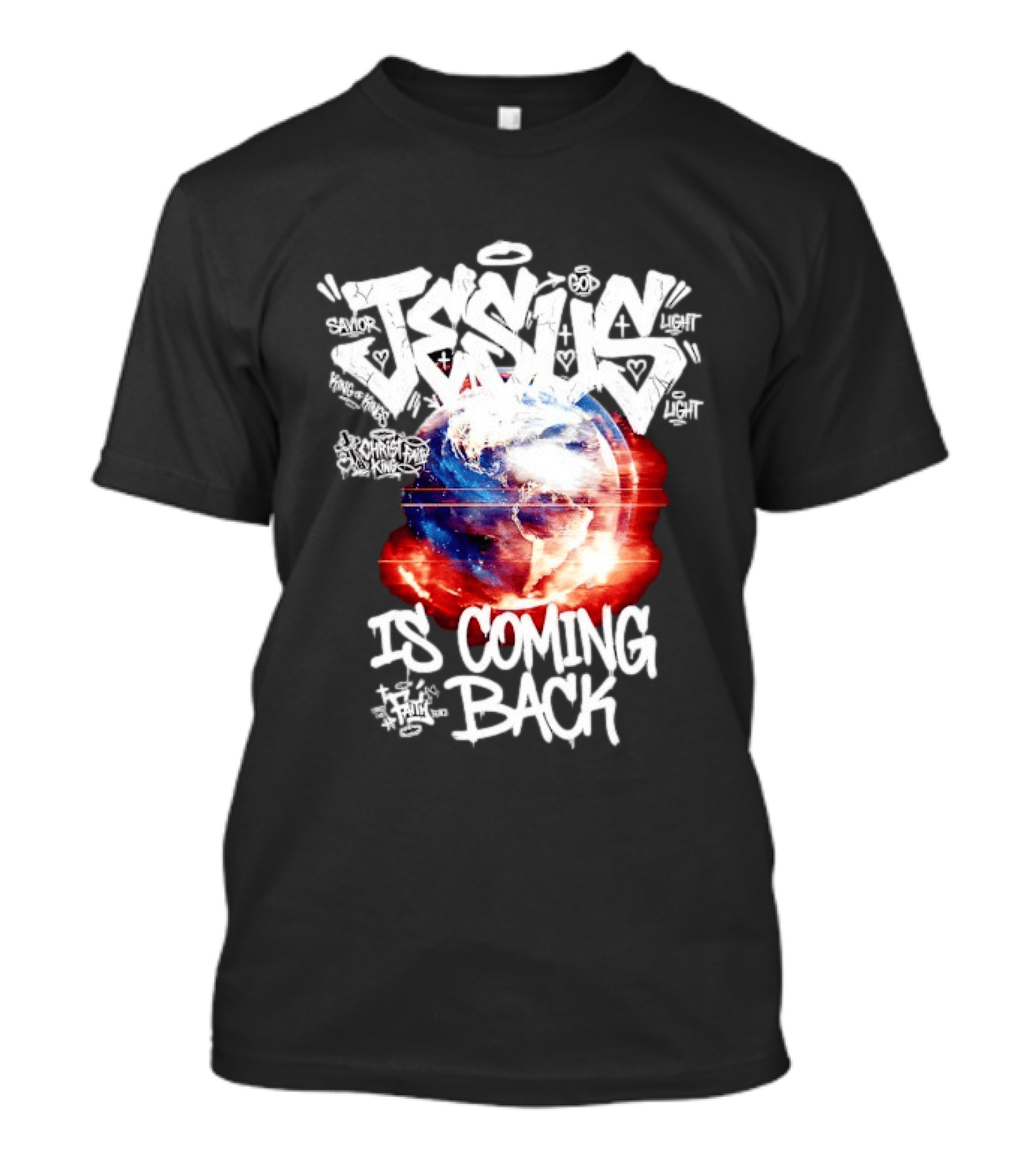 Jesus God Savior Light King Of Kings Is Coming Back T-Shirt