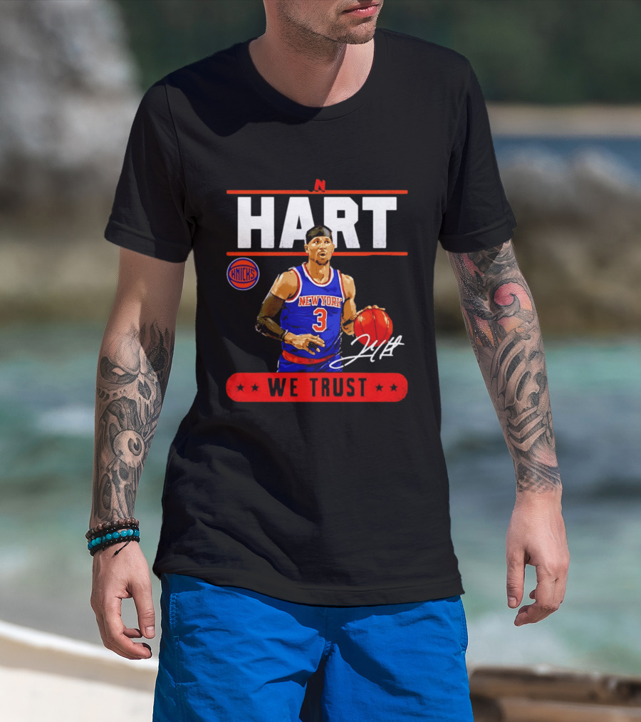 New York Knicks Josh Hart In Hart We Trust Basketball Player T-Shirt
