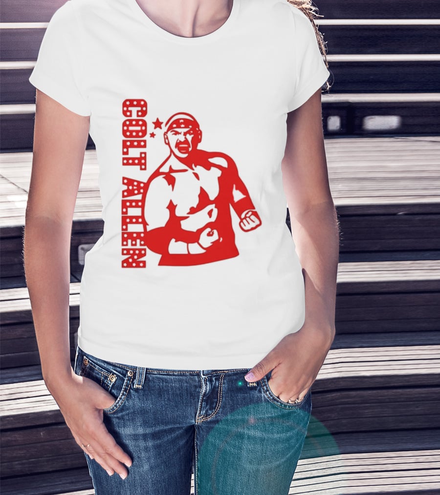 Bald Eagle Colt Allen Red Bold Star Striker T-Shirt