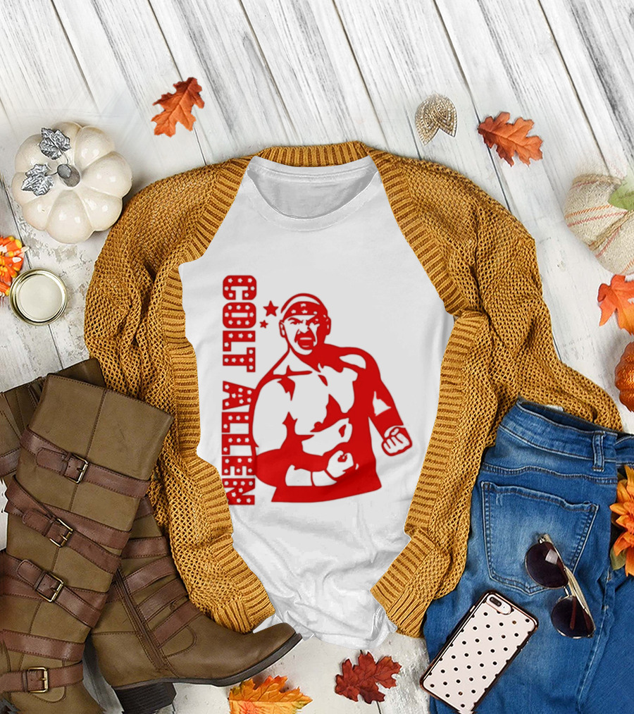 Bald Eagle Colt Allen Red Bold Star Striker T-Shirt