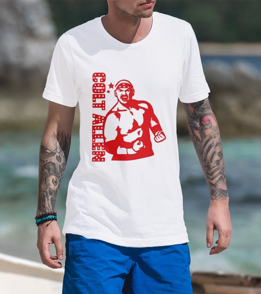 Bald Eagle Colt Allen Red Bold Star Striker T-Shirt