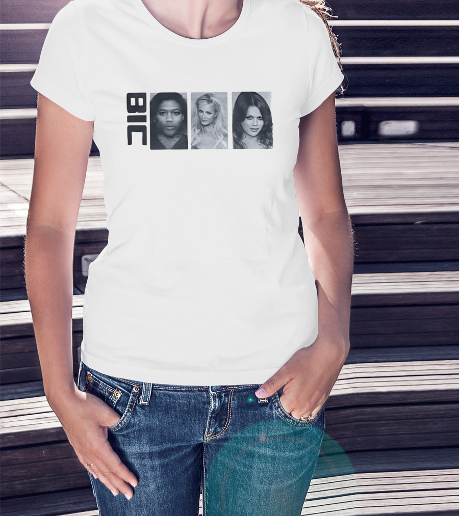 Bic Nicki Minaj Paris Hilton Britney Spears Trio Shots T-Shirt
