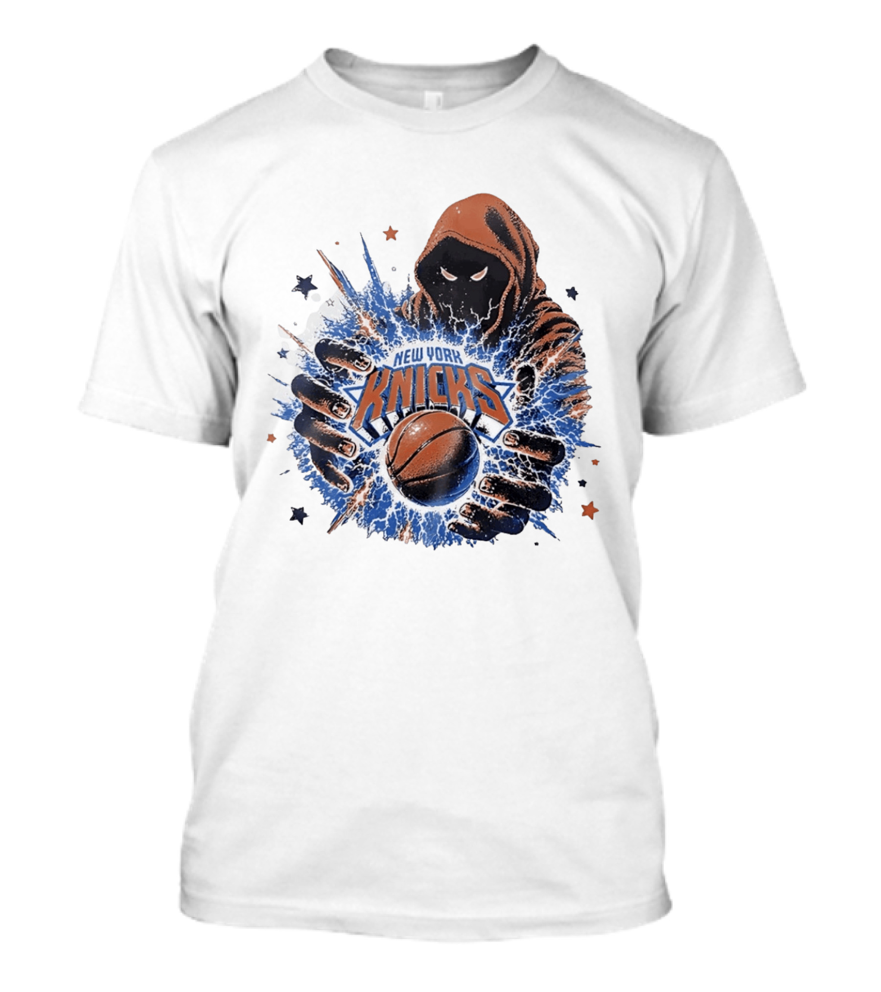 New York Knicks Dark Wizard Basketball Power T-Shirt