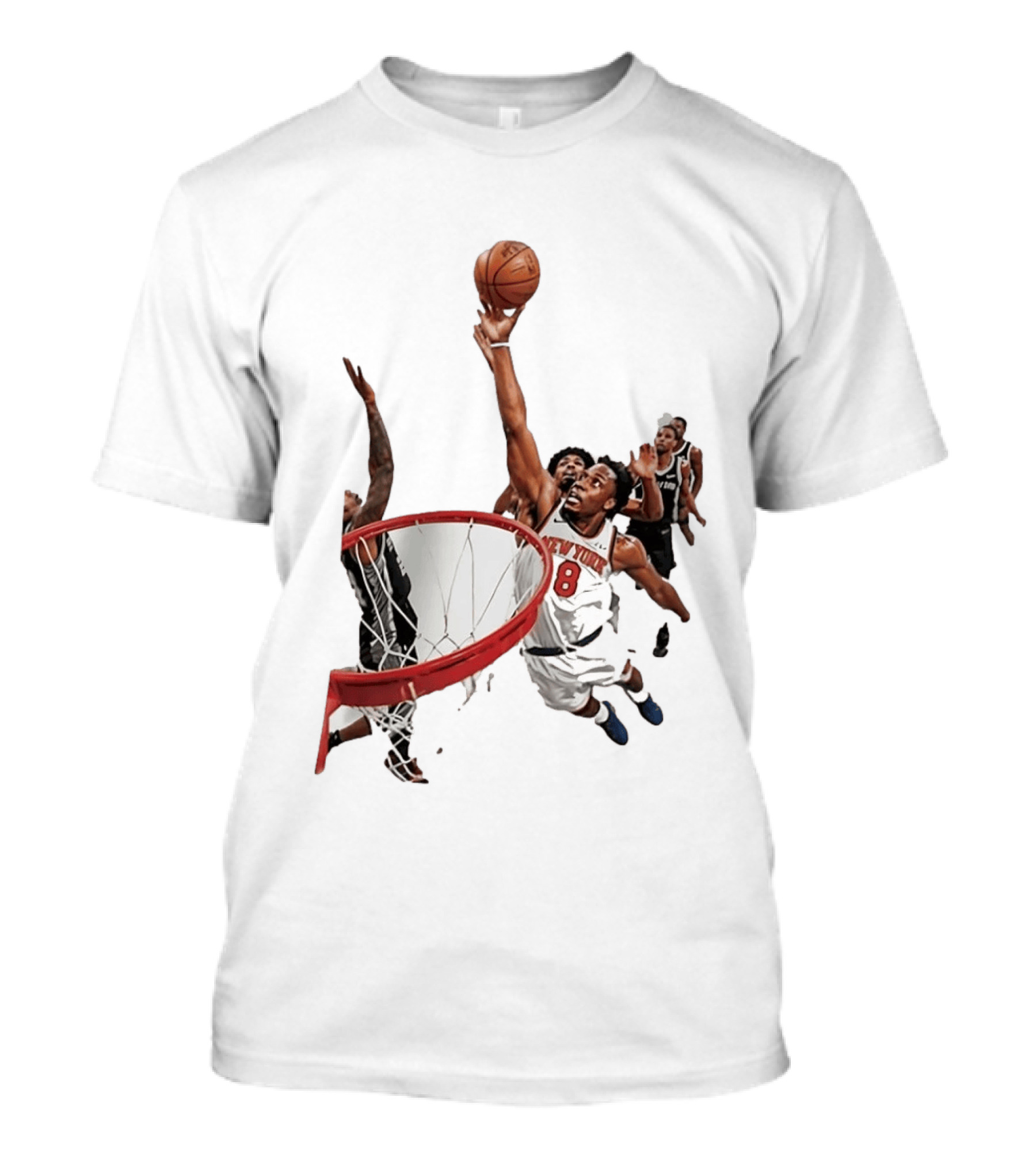Obi Toppin New York Knicks NBA Layup Action T-Shirt