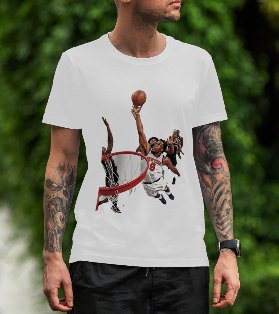 Obi Toppin New York Knicks NBA Layup Action T-Shirt