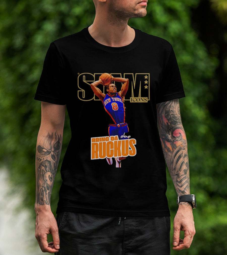 New York Knicks Sprewell SLAM Icons Bring Da Ruckus T-Shirt