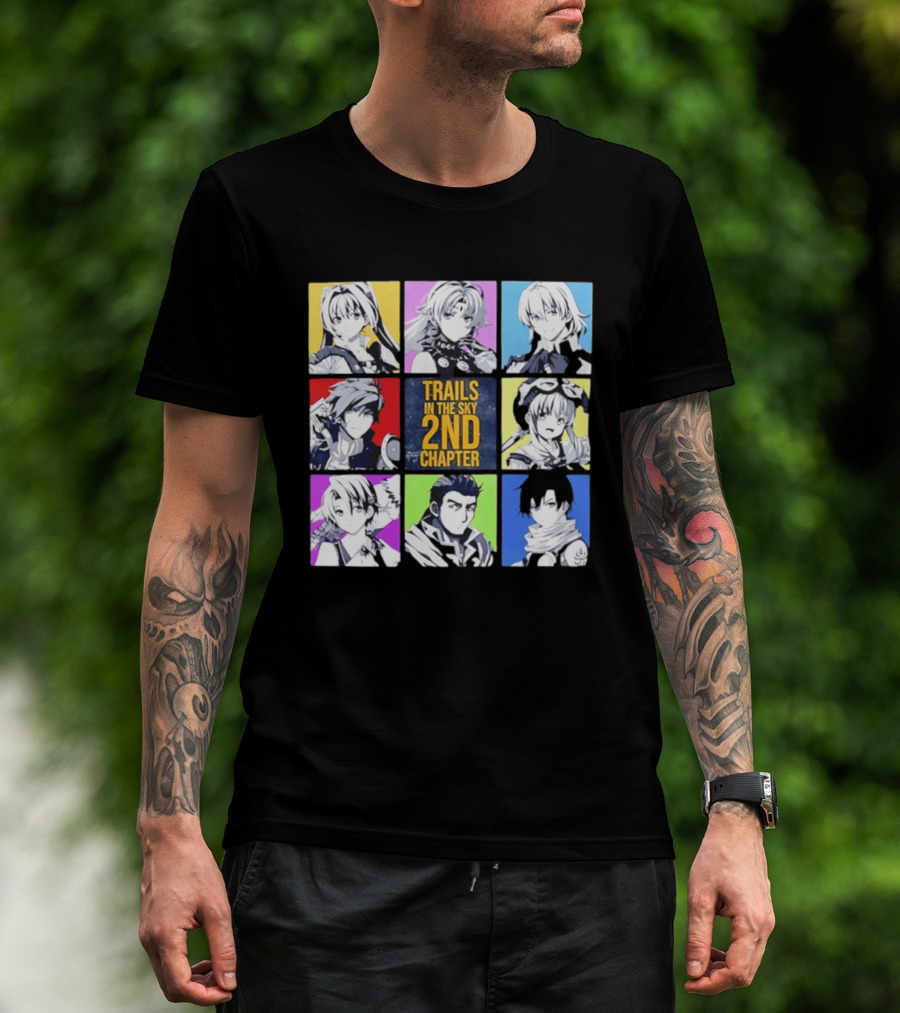 Trails In The Sky 2nd Chapter Main Cast Character Grid T-Shirt