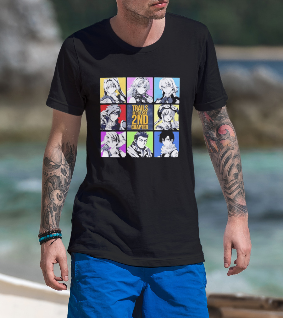 Trails In The Sky 2nd Chapter Main Cast Character Grid T-Shirt