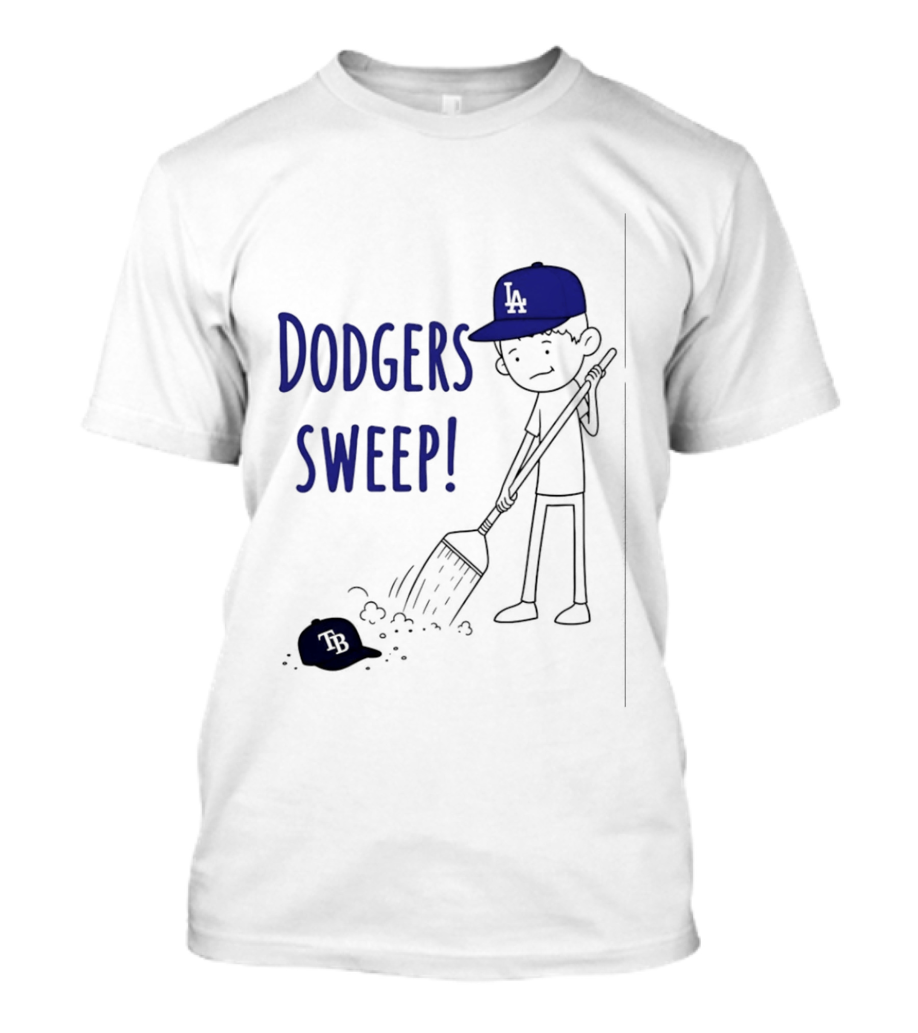 Los Angeles Dodgers Sweep Victory Over Tampa Bay Rays T-Shirt