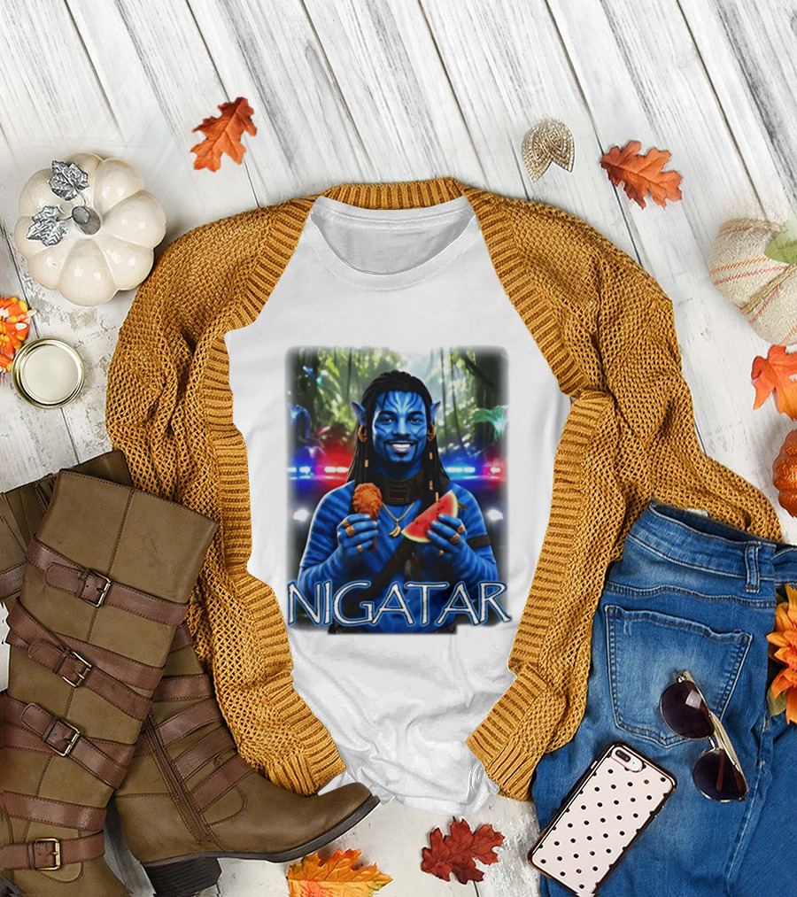 Nigatar Avatar Meme Watermelon and Chicken T-Shirt