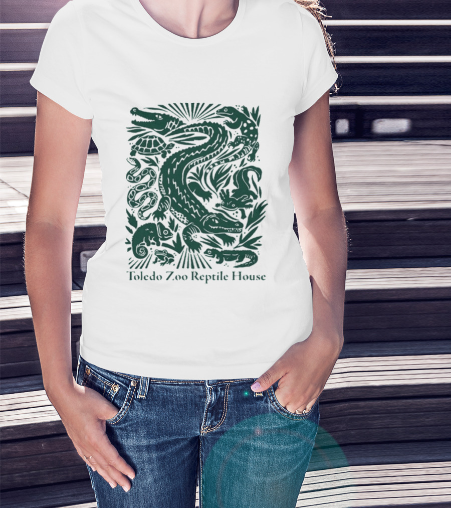 Toledo Zoo Reptile House Alligator Snake Turtle Lizard T-Shirt