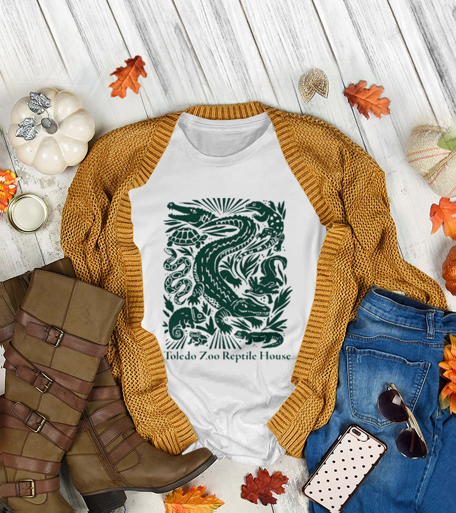 Toledo Zoo Reptile House Alligator Snake Turtle Lizard T-Shirt