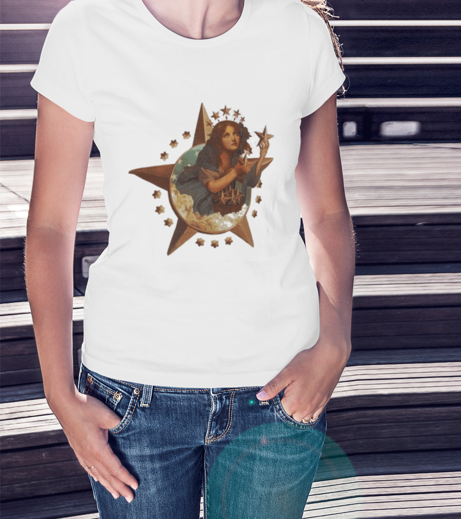 A Ma Maniere Alchemist Star Girl Celestial Starburst T-Shirt