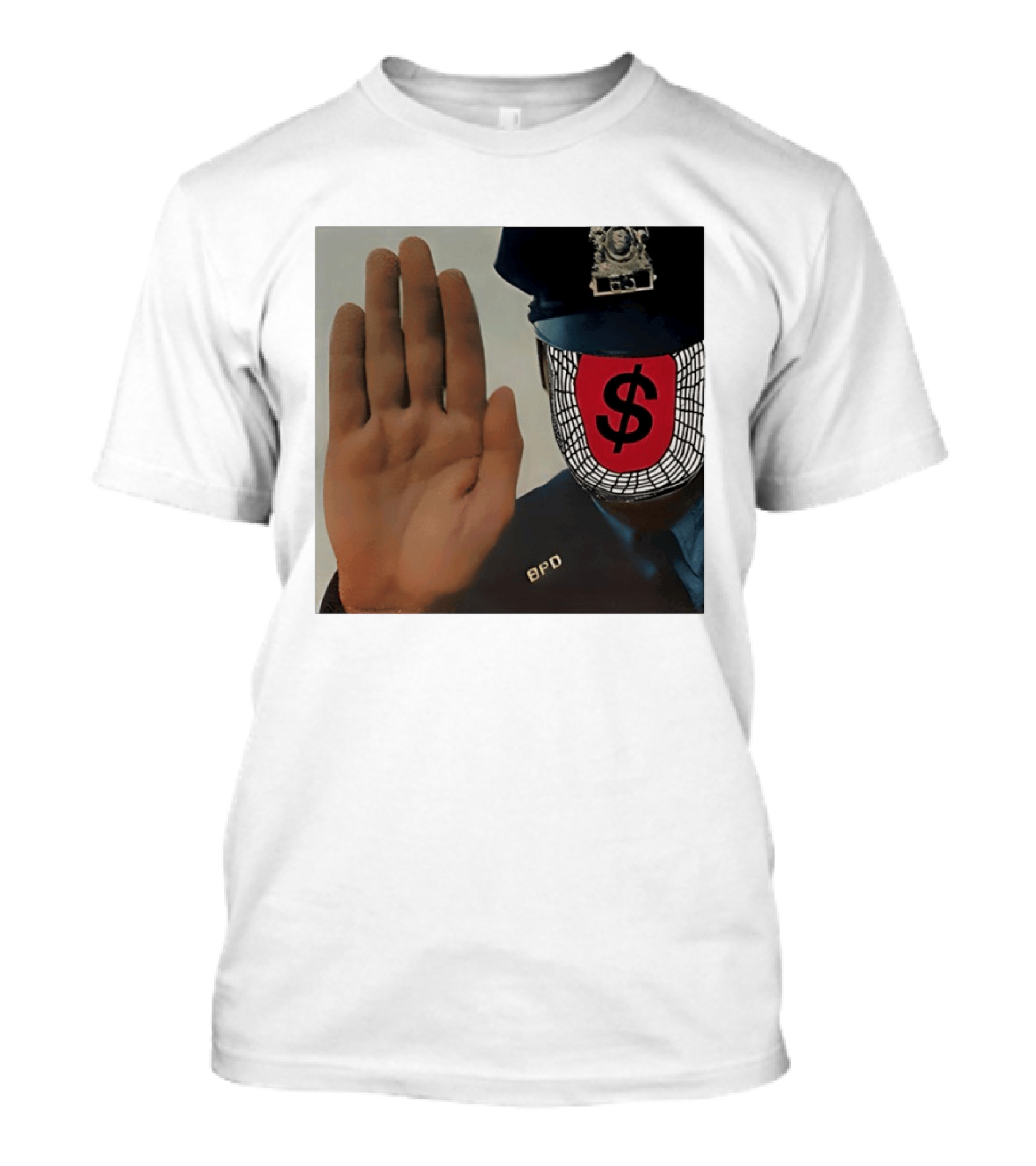 Angel Dust C2tt Album BPD Officer Dollar Symbol Face T-Shirt