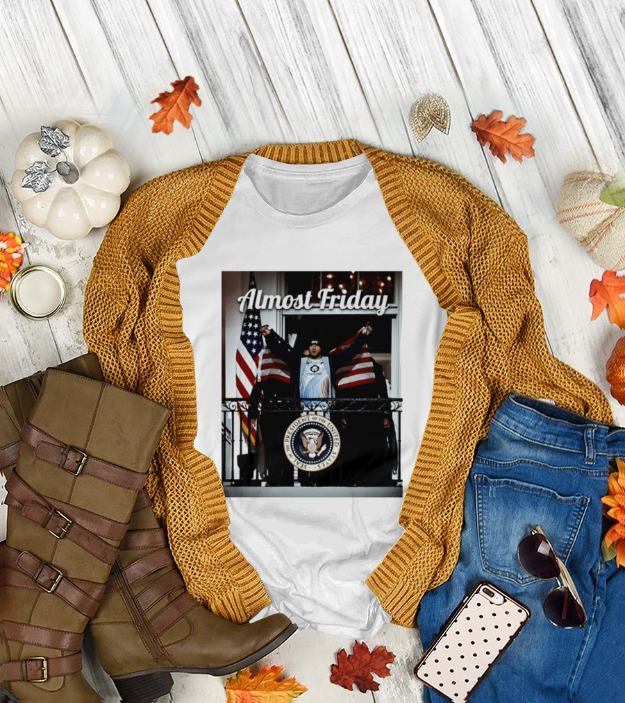 Almost Friday UFC White House Presidential Seal USA Flag T-Shirt