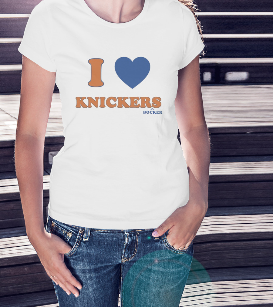 I Love Knicks Knickerbockers New York Basketball T-Shirt