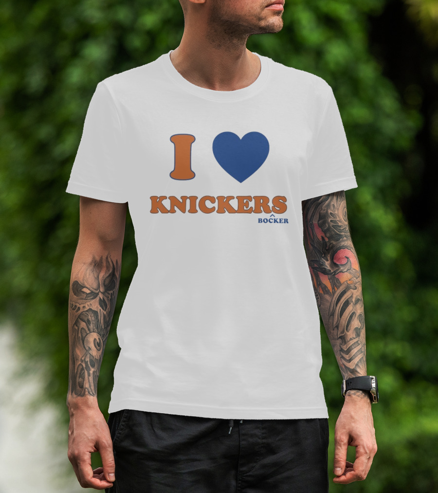 I Love Knicks Knickerbockers New York Basketball T-Shirt