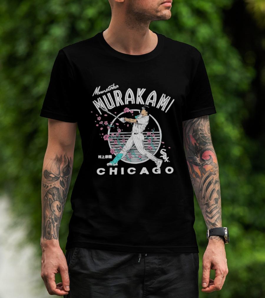 Munetaka Murakami Chicago White Sox Slugger Swing Blossom T-Shirt