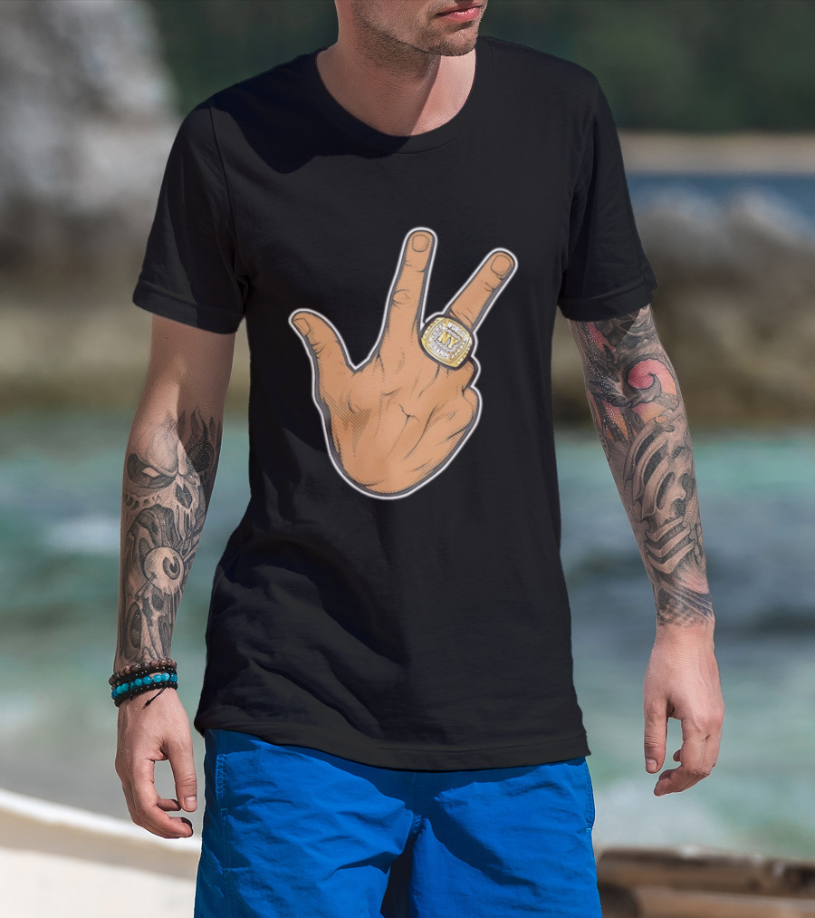 Jalen Brunson New York Knicks 2026 World Champs Ring Gesture T-Shirt