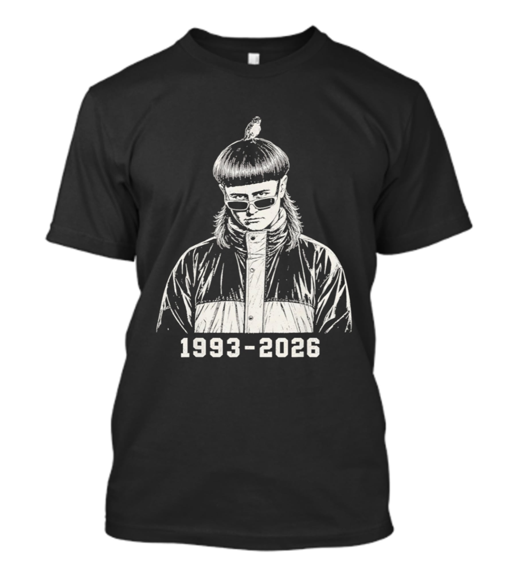 Oliver 1993 2026 Vintage Style Retro Hair Bird T-Shirt