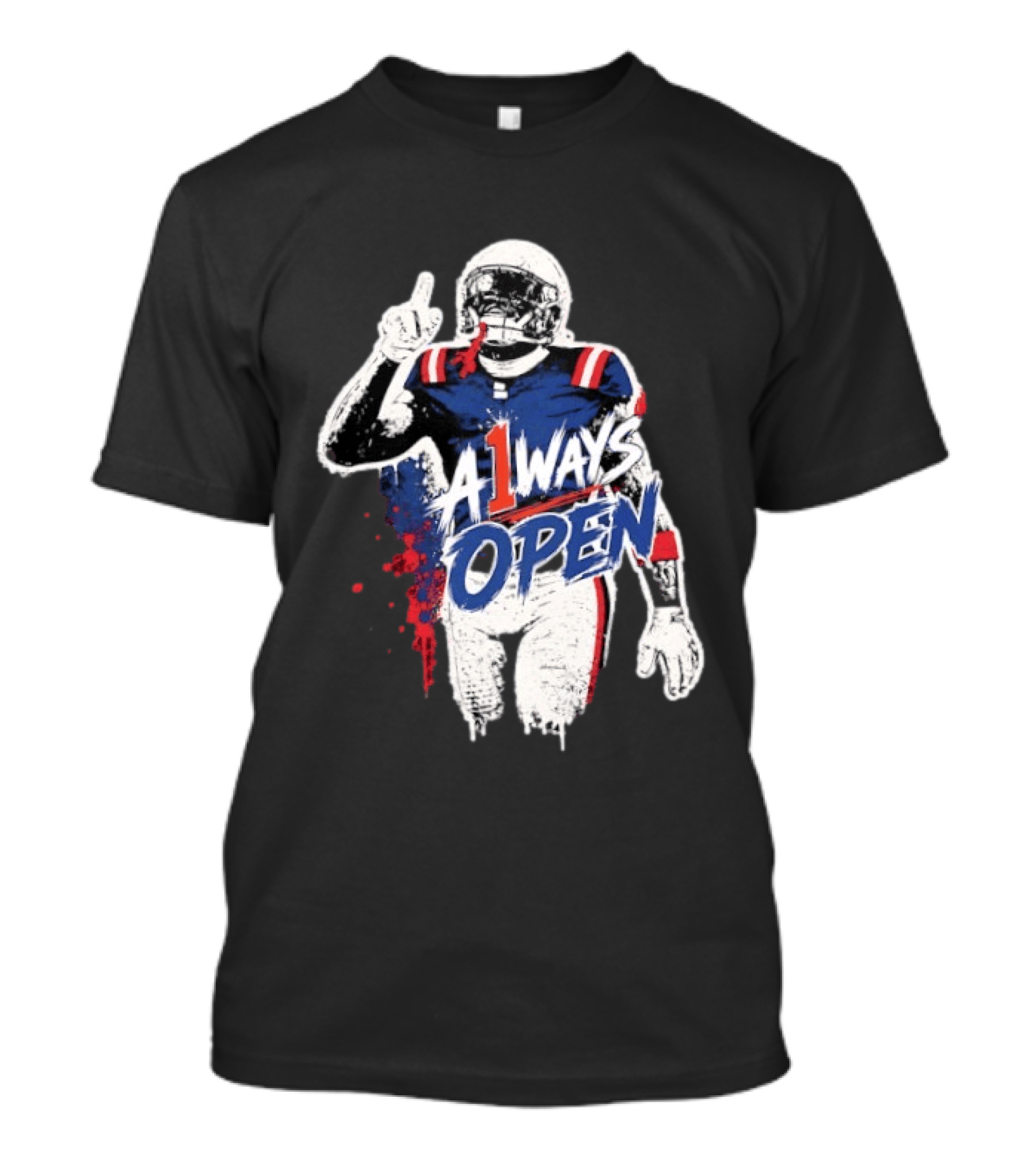 A1ways Open New England Patriots Football Player T-Shirt