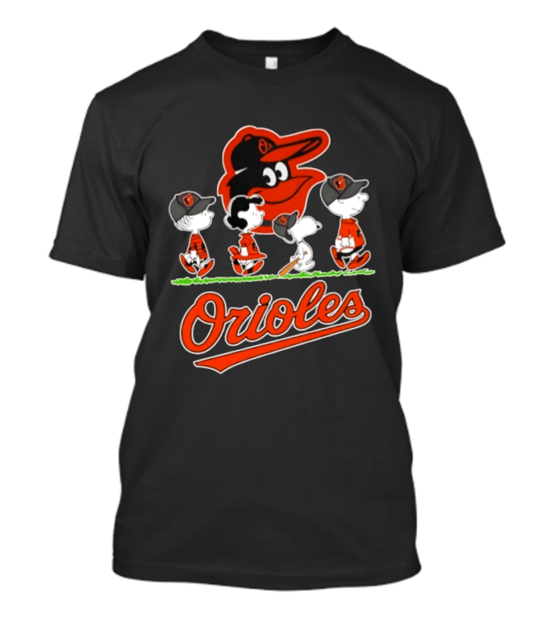 Baltimore Orioles Snoopy Charlie Brown Lucy Linus Abbey Road 2026 T-Shirt