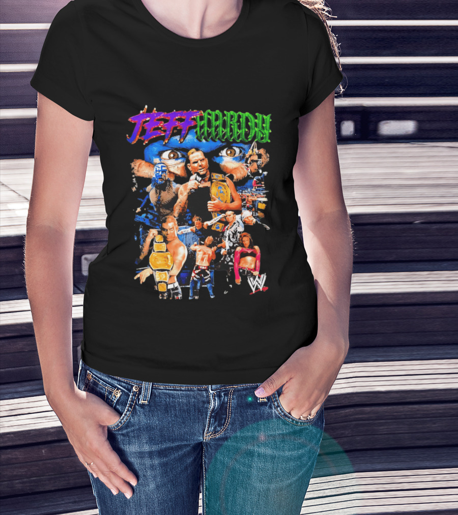 Jeff Hardy WWE Champion Legends Collage T-Shirt