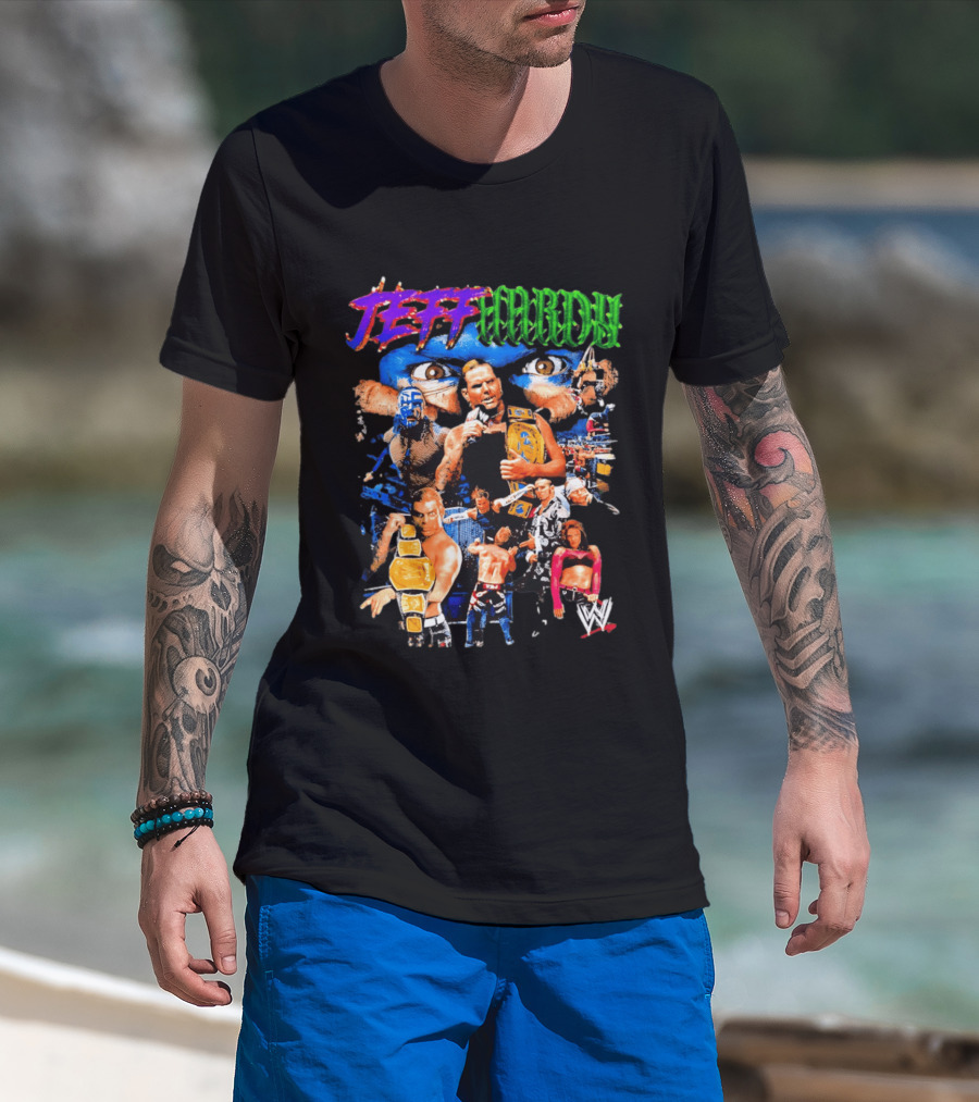 Jeff Hardy WWE Champion Legends Collage T-Shirt