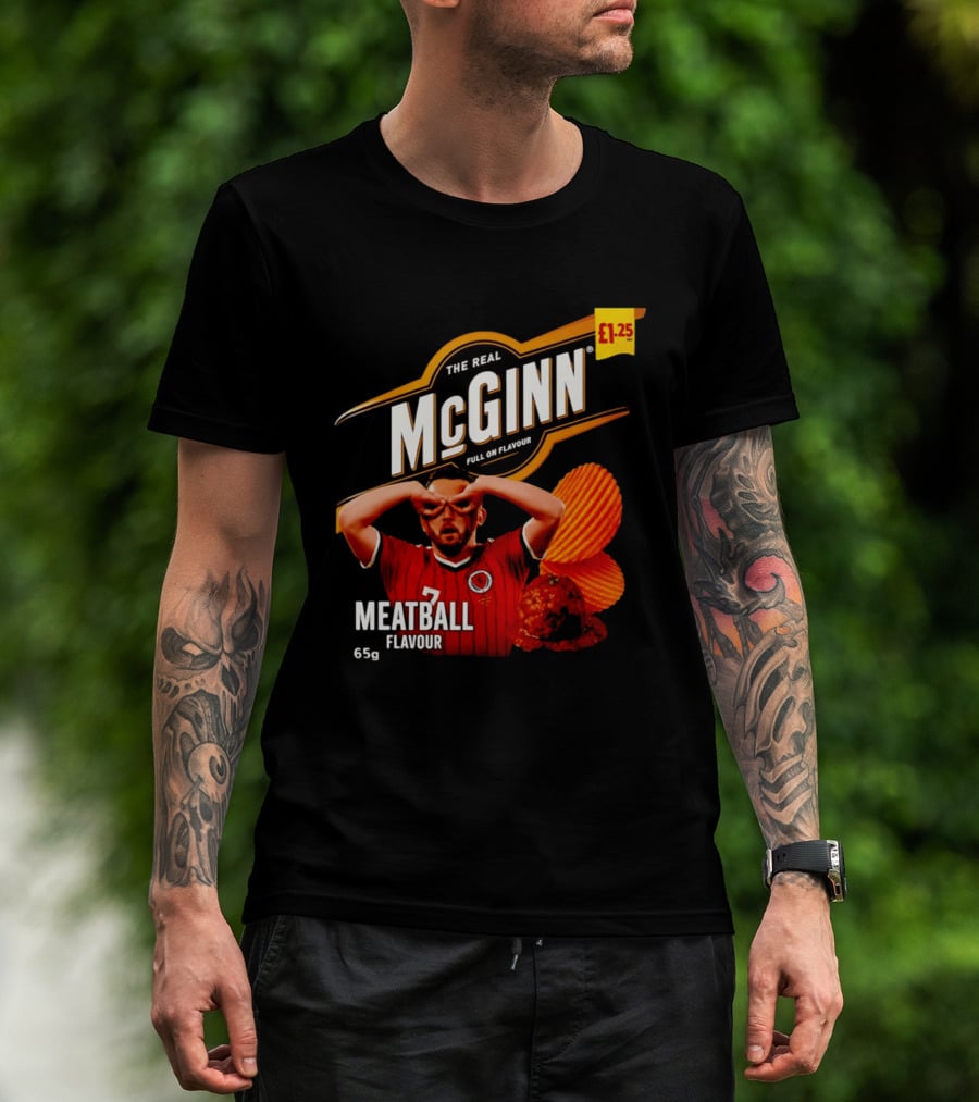 The Real McGinn Full On Flavour Meatball 65g £1.25 T-Shirt
