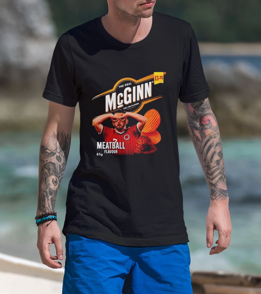 The Real McGinn Full On Flavour Meatball 65g £1.25 T-Shirt