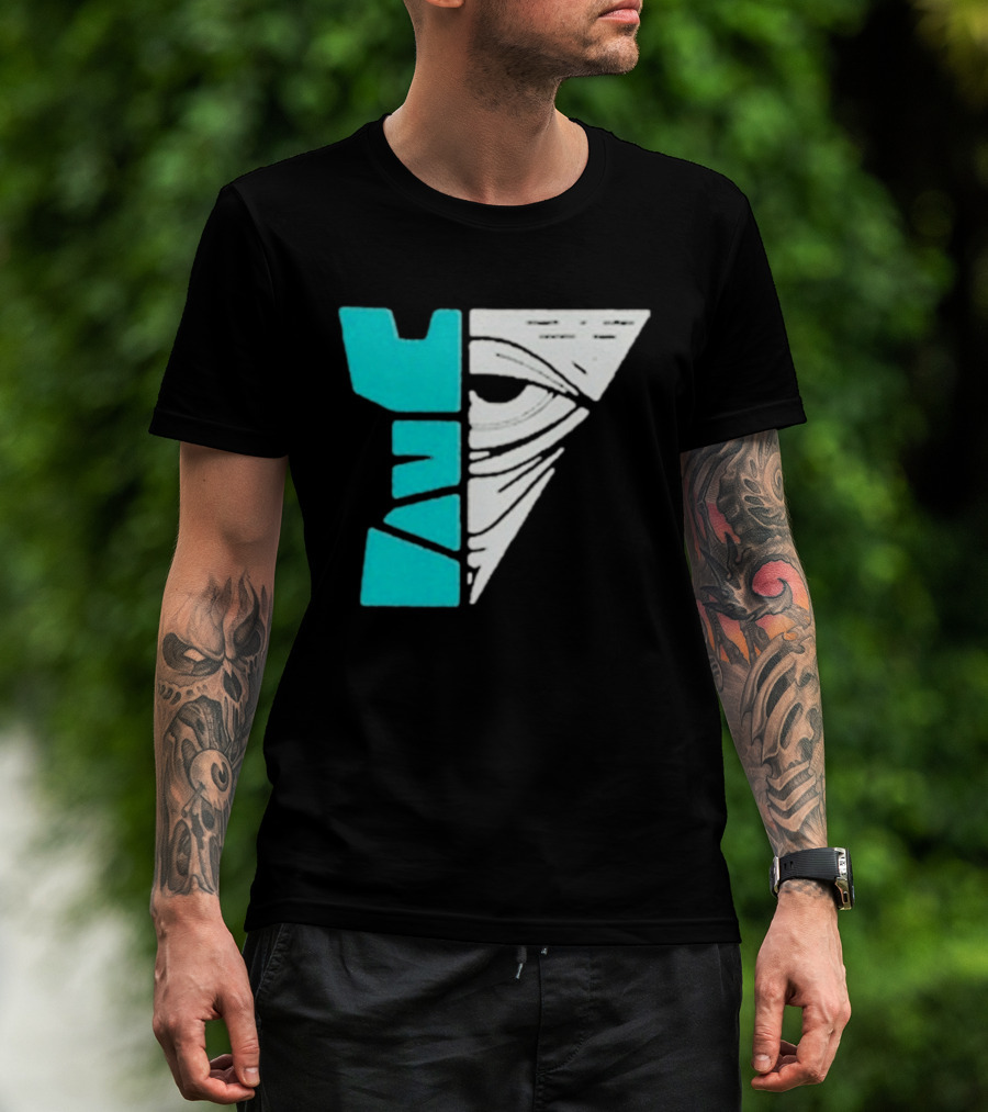 Kastle Group Whitephos X Kastle Face Off Bold Geometric Abstract T-Shirt