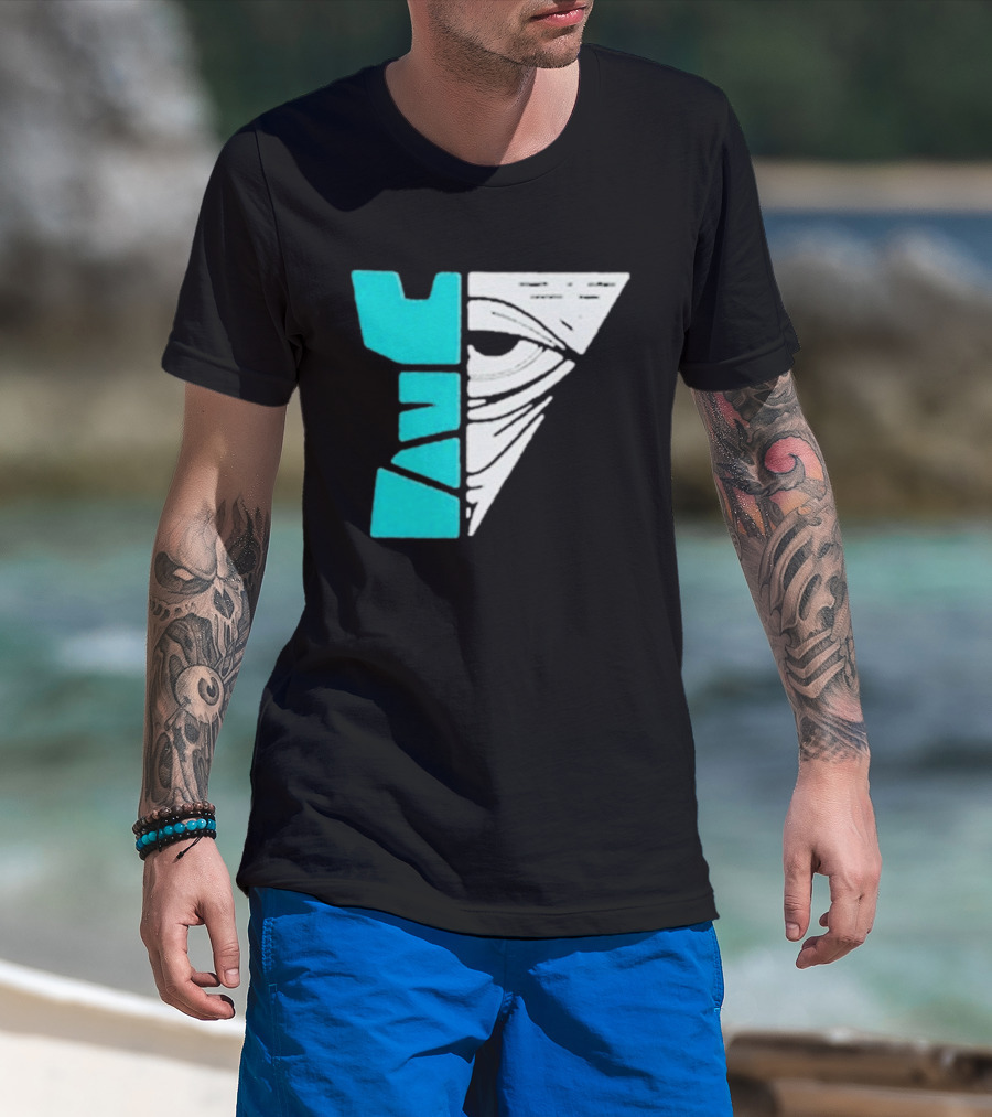 Kastle Group Whitephos X Kastle Face Off Bold Geometric Abstract T-Shirt