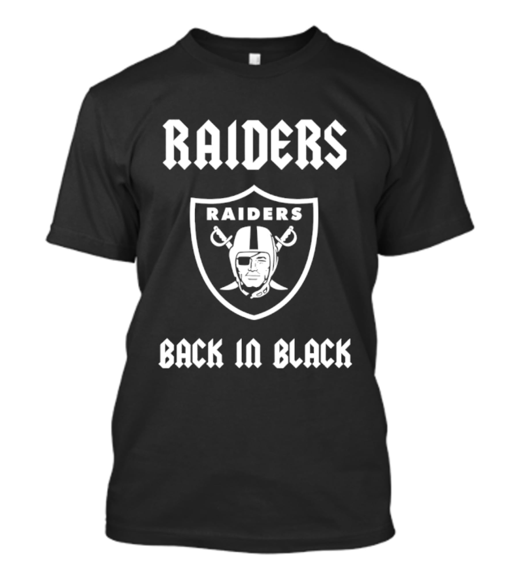 Las Vegas Raiders Back In Black Raiders Shield T-Shirt