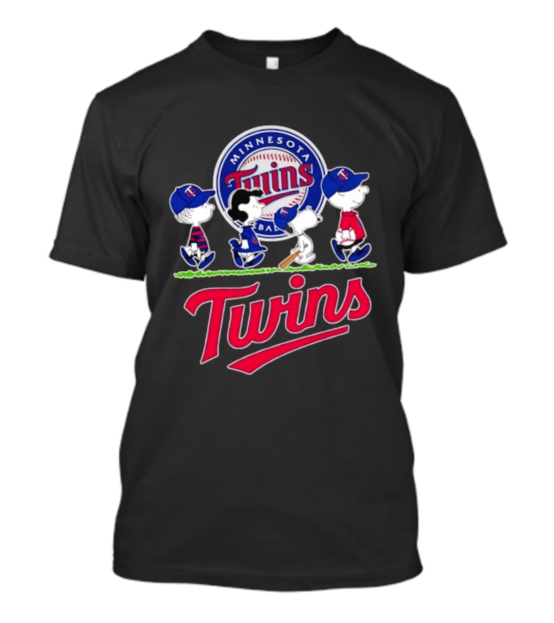Minnesota Twins Snoopy Charlie Brown Lucy Linus Abbey Road 2026 MLB Peanuts Collaboration T-Shirt