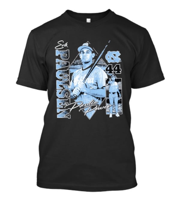 Erik Paulsen 44 UNC Paulie Power 90s Bootleg Baseball T-Shirt