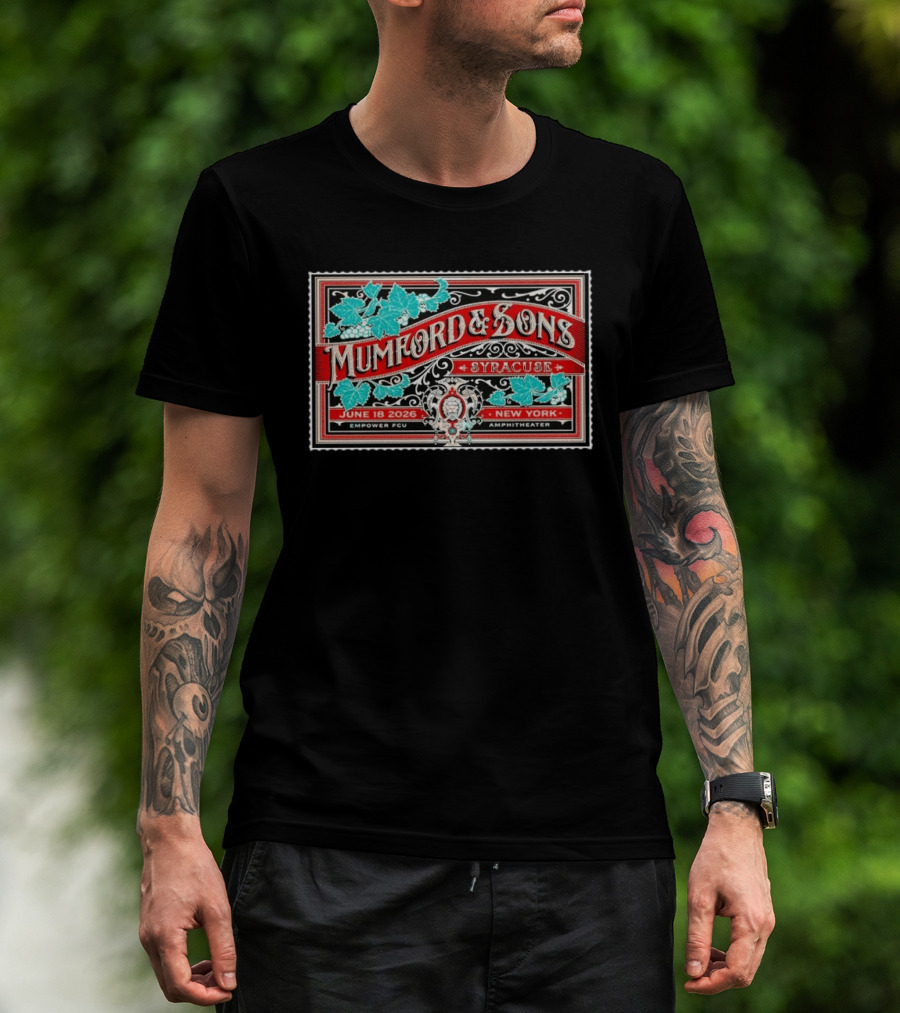 Mumford And Sons Syracuse June 18 2026 Empower FCU Amphitheater New York T-Shirt