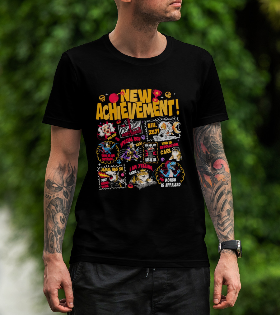 New Achievement Dungeon Crawler Carl The Desperado Club Hit Zey I Am Yelling Carl T-Shirt