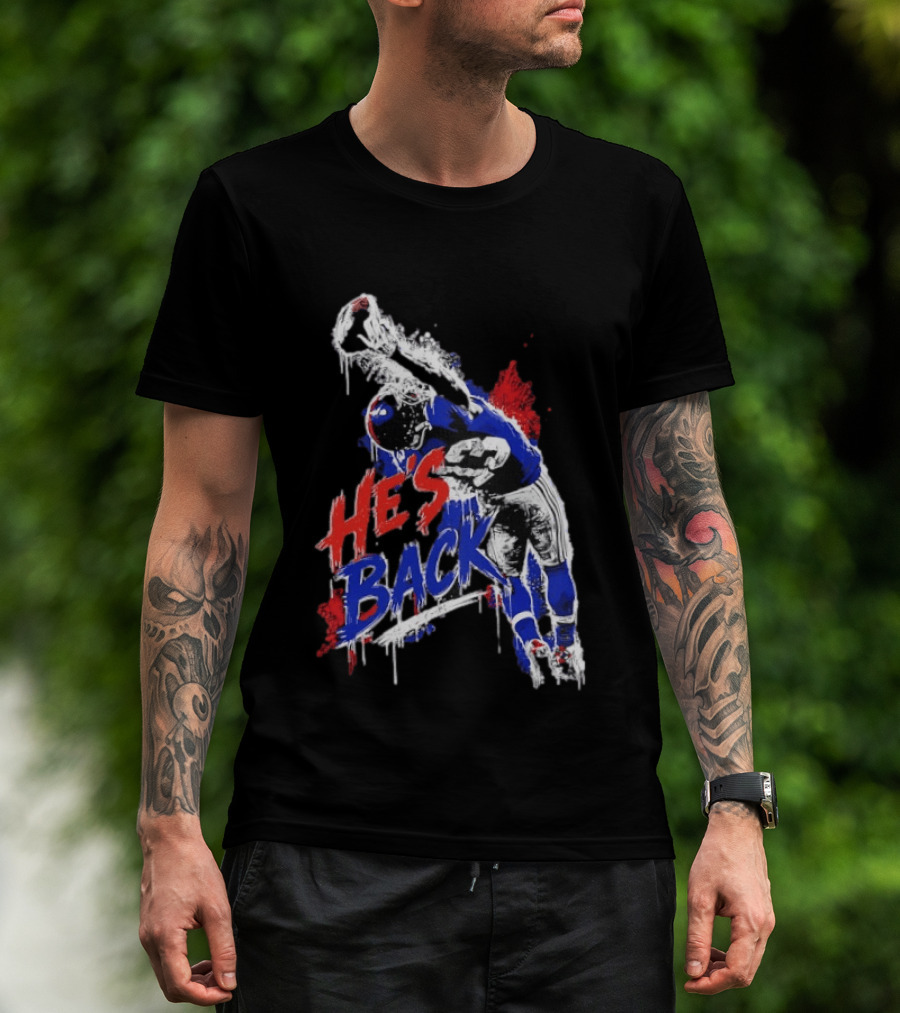 Odell Beckham Jr. He's Back 13 New York Giants Iconic Catch T-Shirt