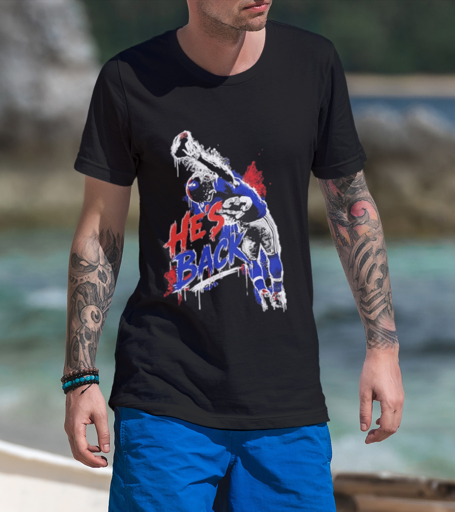 Odell Beckham Jr. He's Back 13 New York Giants Iconic Catch T-Shirt