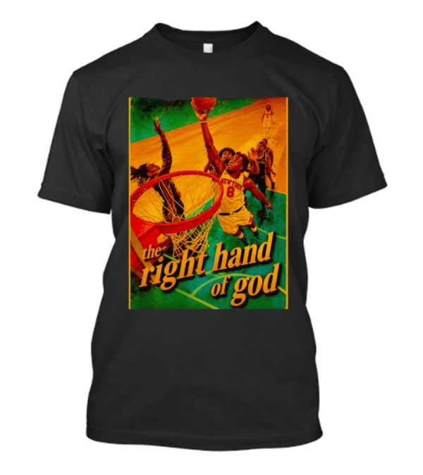 OG Anunoby New York Knicks Basketball The Right Hand Of God 2026 T-Shirt