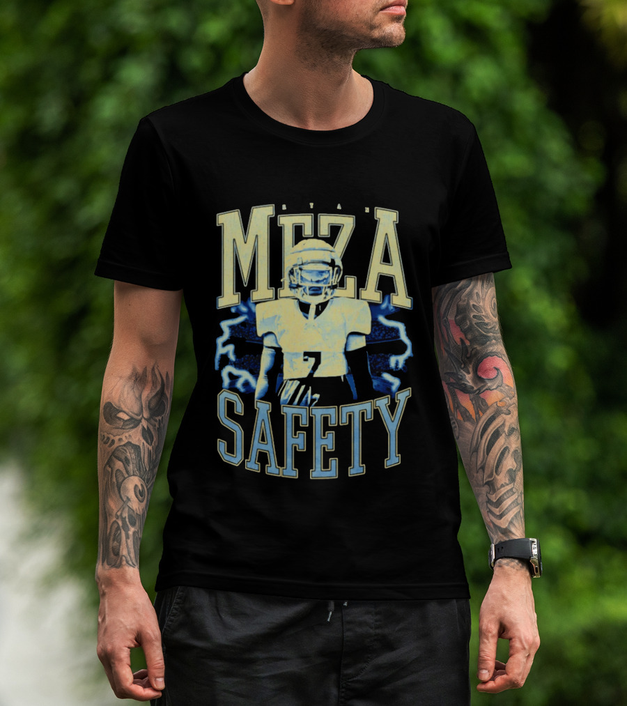 Ryan Meza Safety Football Player Number 7 T-Shirt