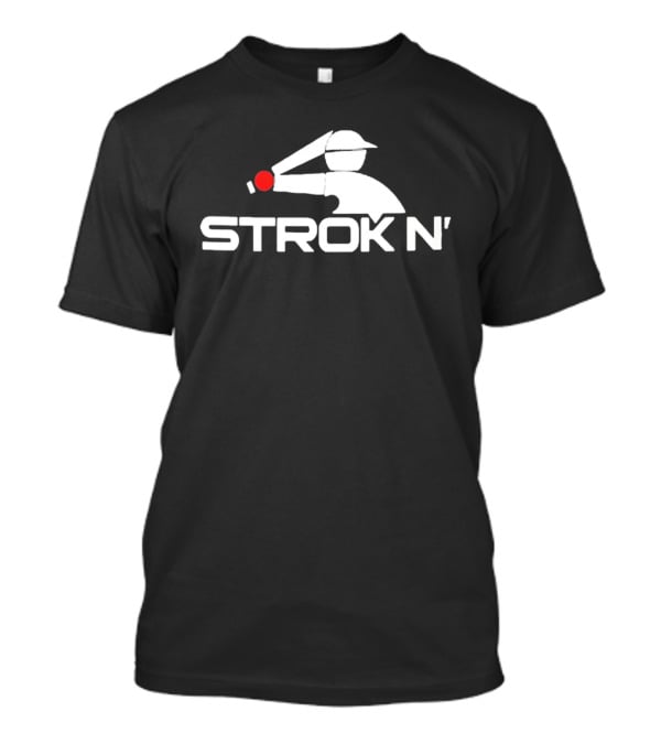 Strokin' Batter Hitting Baseball Player T-Shirt