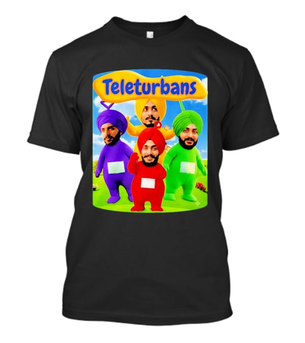 Teleturbans Colorful Characters Parody Featuring Turbans T-Shirt