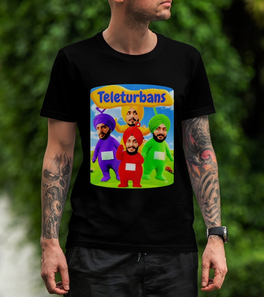 Teleturbans Colorful Characters Parody Featuring Turbans T-Shirt
