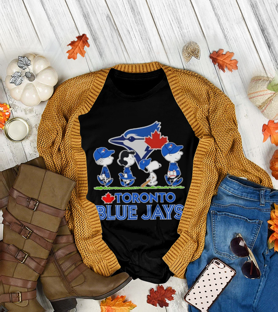 Toronto Blue Jays Snoopy Charlie Brown Lucy Linus Abbey Road 2026 T-Shirt