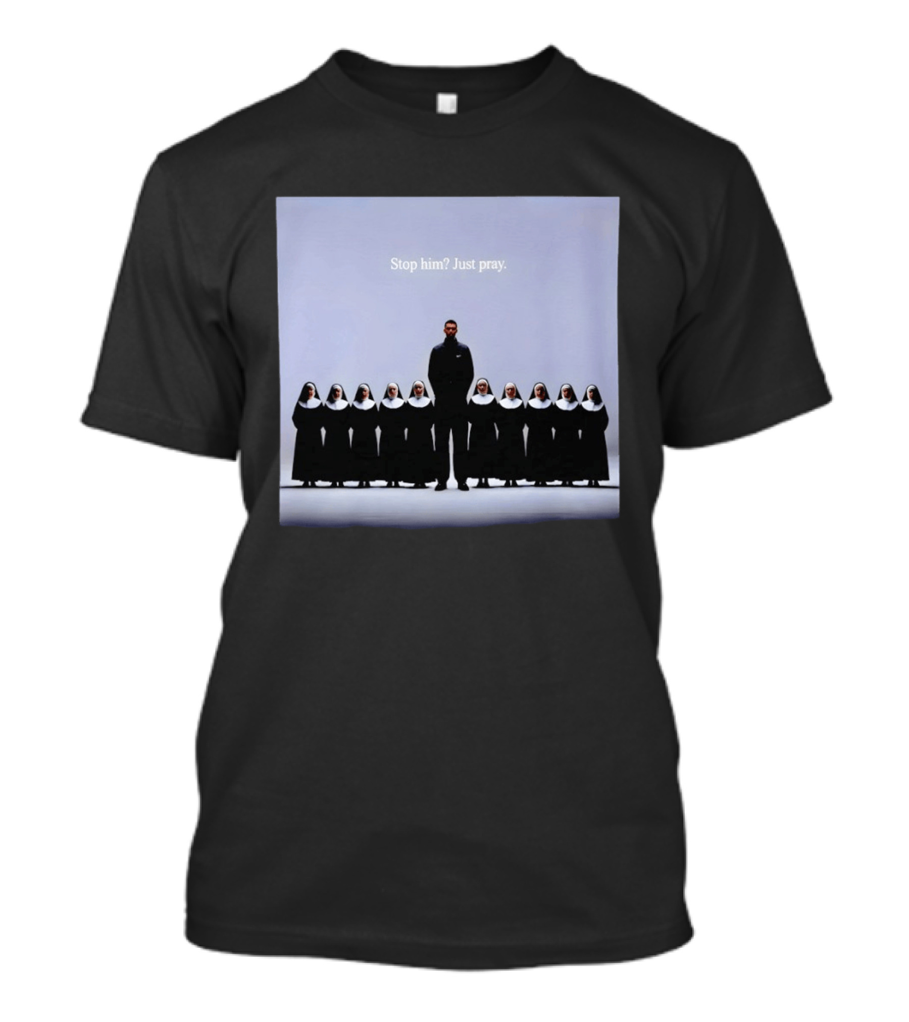Wemby And The Nuns San Antonio Spurs Basketball Stop Him Just Pray T-Shirt