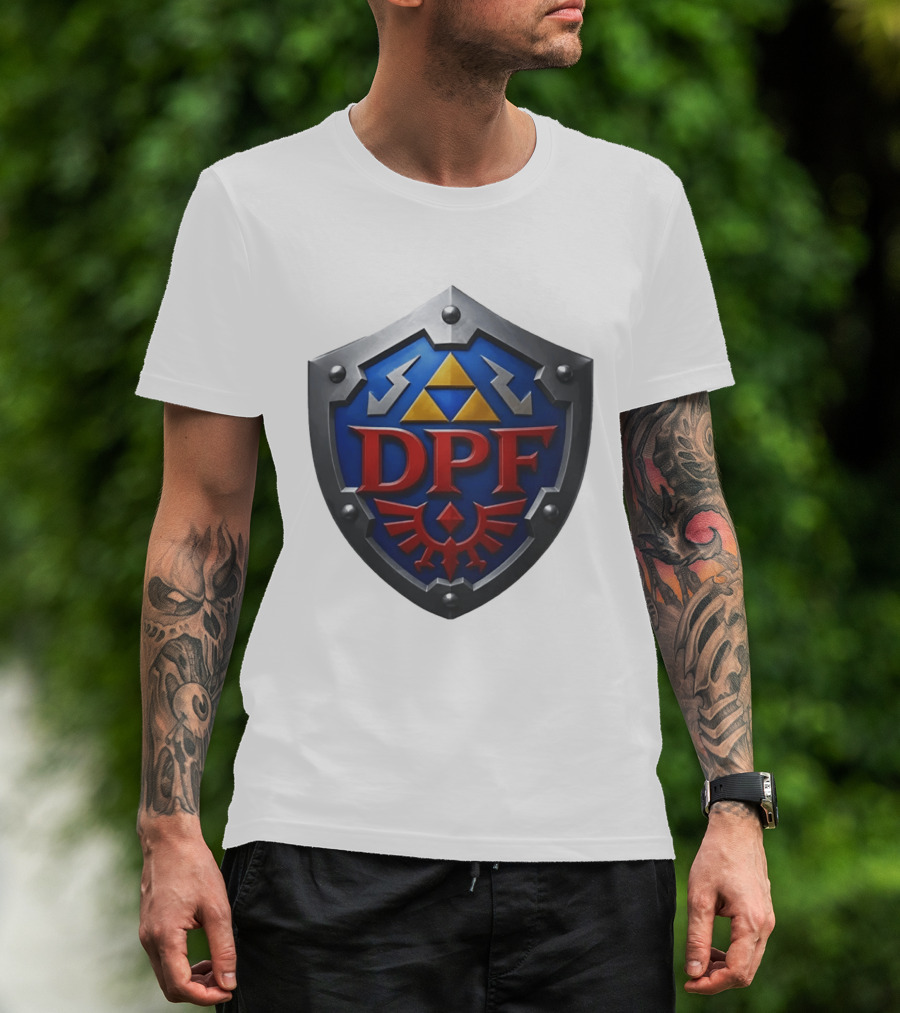 DPF Crest Shield Hylian Gamer Zelda TriForce T-Shirt