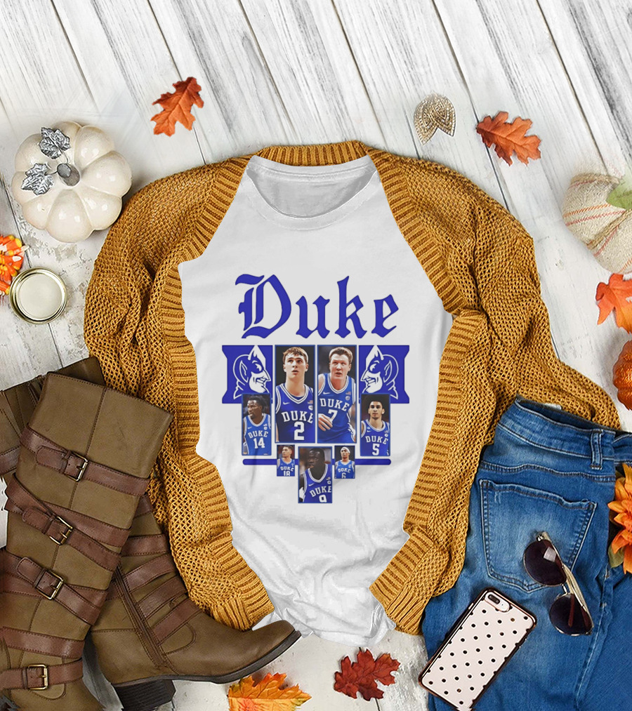 Duke Blue Devils Basketball Team Collage 2025 2026 T-Shirt