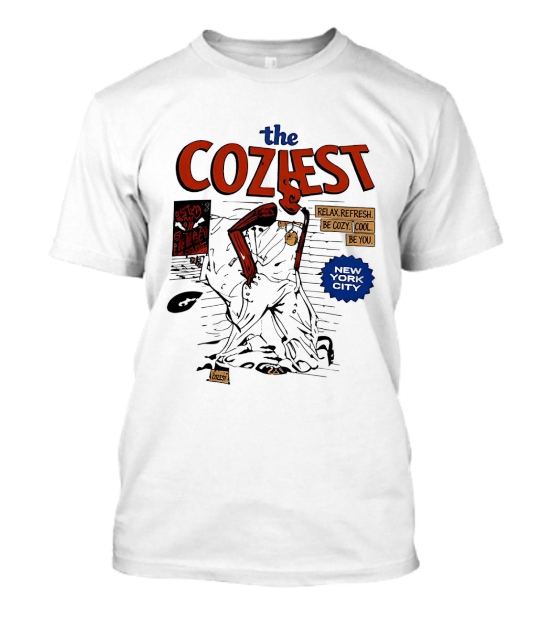 Jalen Brunson The Coziest New York City Relax Refresh Be Cozy Cool Be You T-Shirt