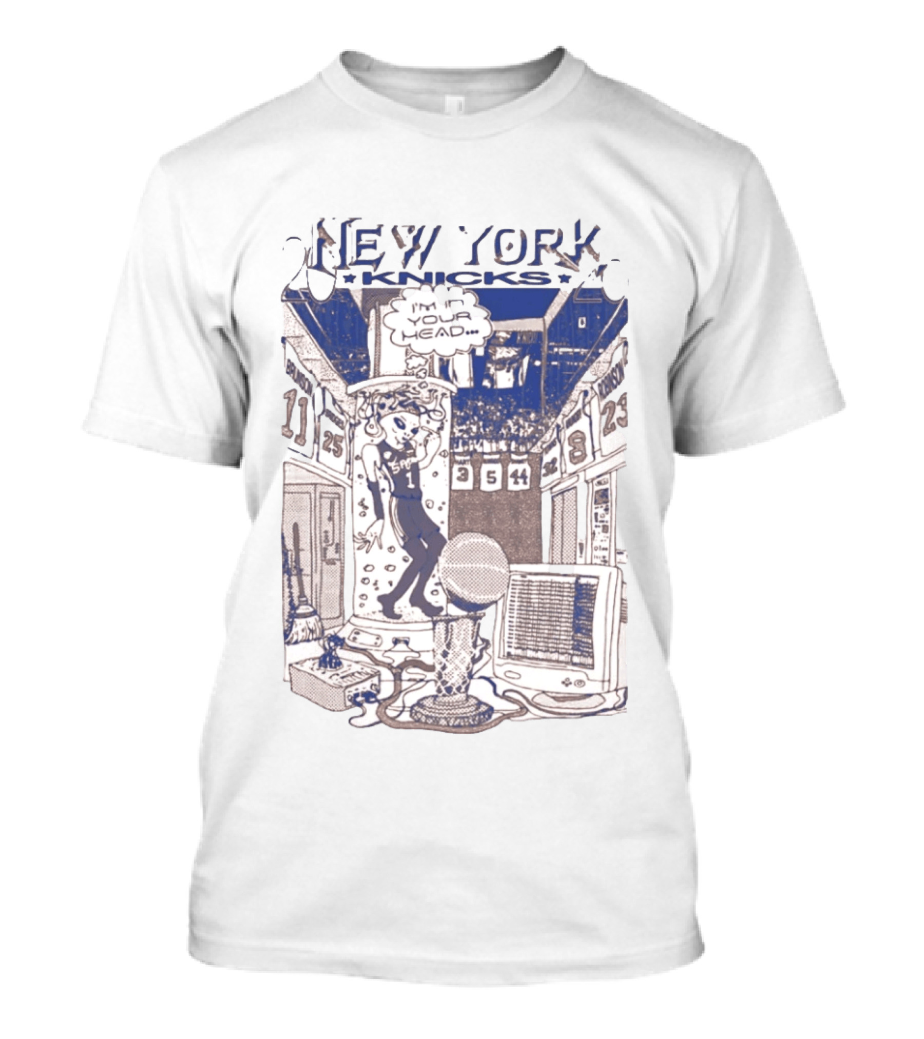 New York Knicks I'm In You Head Alien Basketball T-Shirt